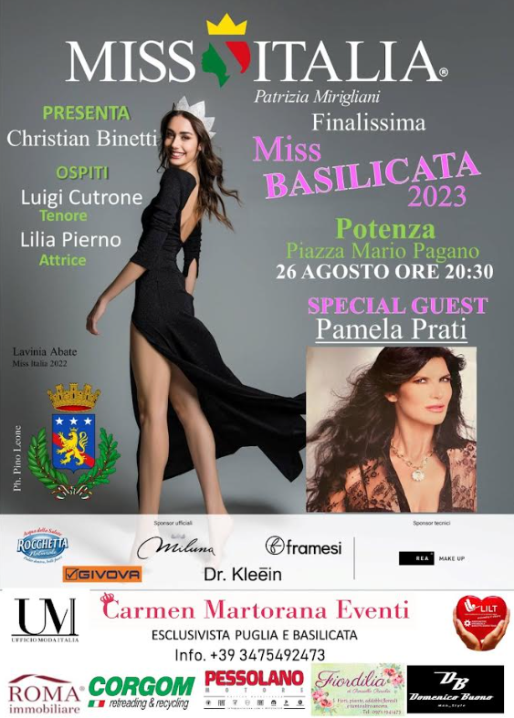 Sabato 26 agosto a Potenza la finale di Miss Basilicata