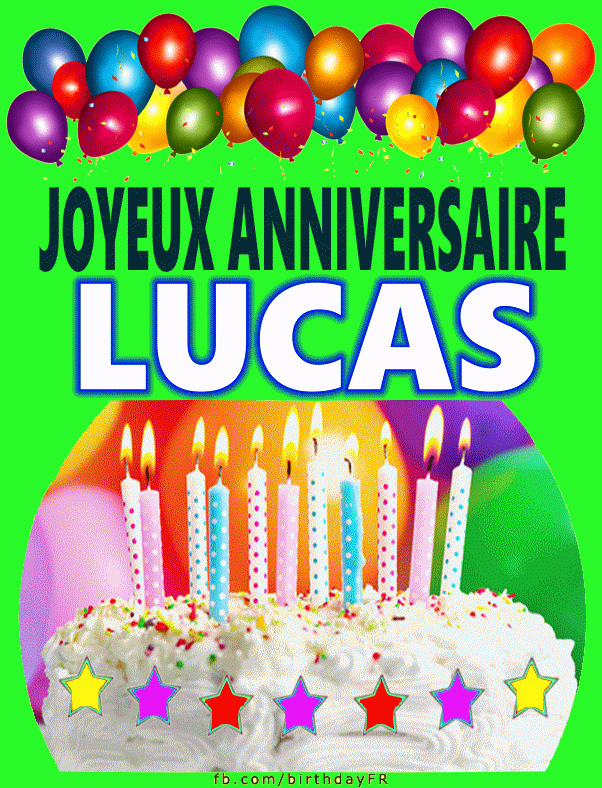 Joyeux Anniversaire Lucas Images Gif
