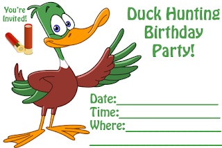 Duck Hunting Birthday Party Printables