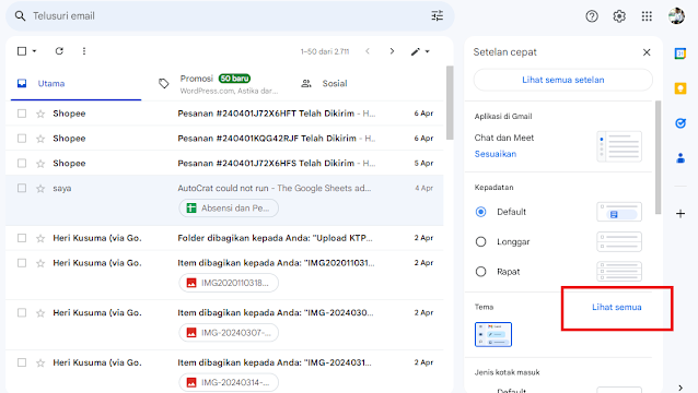Cara Mengubah Tema Gmail di Dekstop 2