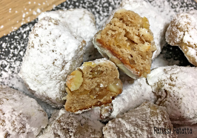 recette de stollen au citron, stollen, stollen citron et raisins, mini stollen, gourmandise de Noël, bouchées de Noël, stollen citron et amandes, citron confit, cuisiner avec du citron confit, pâtisserie, patissi-patatta