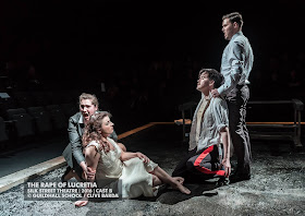 Elizabeth Karani, Karzyna Baljeko, Christopher Cull, Thomas Atkins - Britten's The Rape of Lucretia at Guildhall School - photo Clive Barda