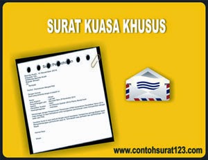 Gambar Contoh Surat Kuasa Khusus yang Benar