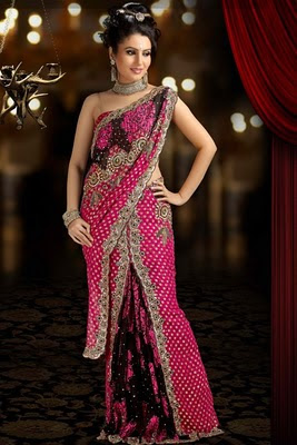 Indian net saree design