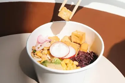 Tofu Poke Bowls with sesame-soy dressing