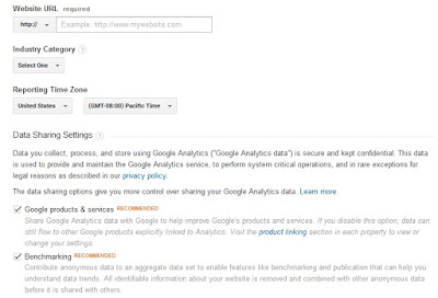 How to create google analytics account for website?