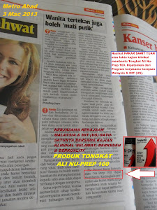 WANITA TERTEKAN BOLEH 'MATI PUCUK' DR PAKAR.METRO AHAD 3 MAC 2013 TONGKAT ALI NU-PER100 MEMBANTU
