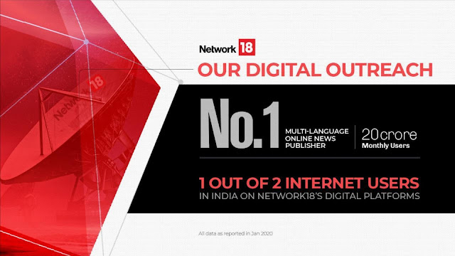 Network18 không có đối thủ trên nền tảng số tại Ấn Độ | Quan Dinh H. | Quan Dinh Writer |
