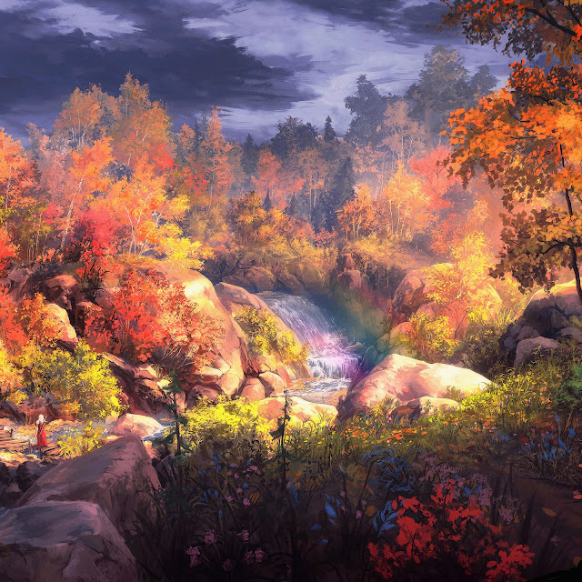 Fantasy Autumn Painting Desktop Wallpaper