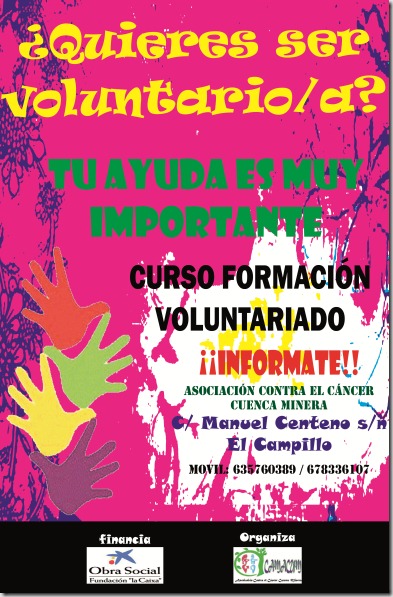 Cartel curso voluntariado