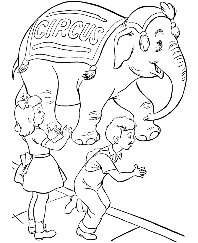 Printable Circus Coloring Pages For Adults