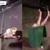 Drunk Girl On Road, Worried Driver Put Her Safely In The Rubbish Bin