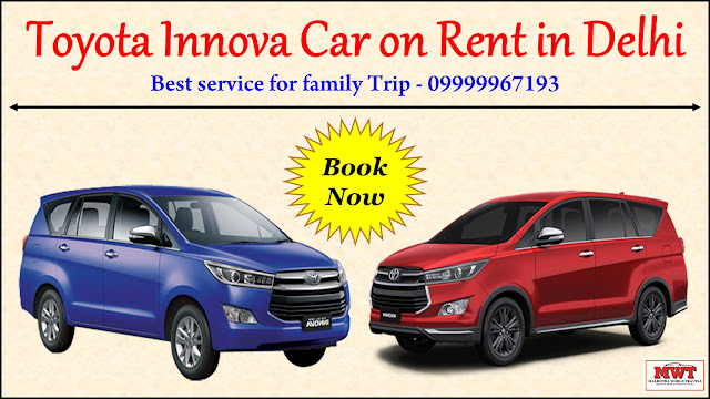 Toyota Innova Car Rental per km in Delhi for Outstation