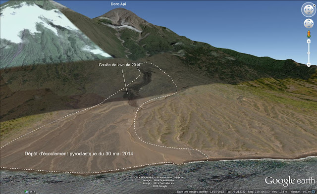 L'image actualisée du volcan Sangeang Api sur Google Earth