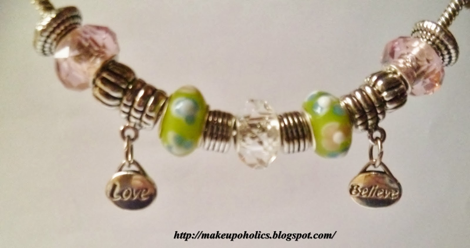  LOVE and BELIEVE Beaded Bracelet By Charm Factory