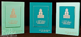 Wishing You - Fast Christmas Cards by UK based Stampin' Up! Demonstrator Bekka Prideaux