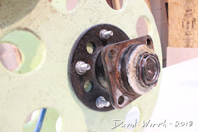bolt wheel bearing to wood