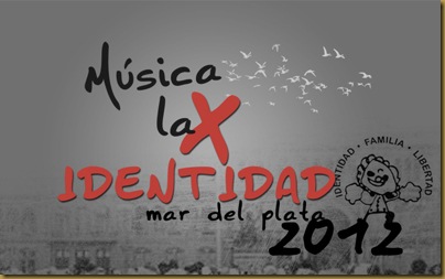 Afiche Música por la Identidad en Mar del Plata 2012