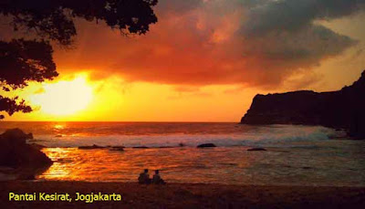 Sunset Pantai Kesirat, Jogjakarta