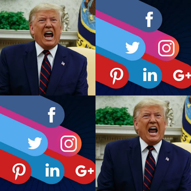 Trump threatens to shut down social media platforms after Twitter put a warning on his tweet