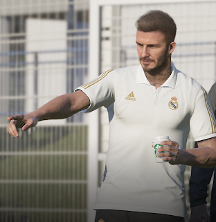 PES 2020 Mod Real Madrid Polo Shirt & Starbucks Coffee by Ginda01