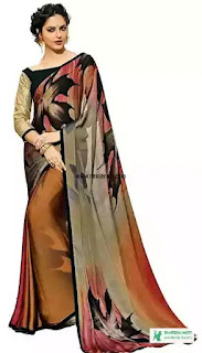 Georgette Saree Collection - Wedding Georgette Saree - Wedding Saree Designs - Banarsi, Jamdani, Katan, Georgette Saree - biyer saree collection - NeotericIT.com
