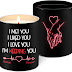 Valentine's Day Lavender Scented Candle Gift for Her, Him, Girlfriend, Boyfriend and Couples