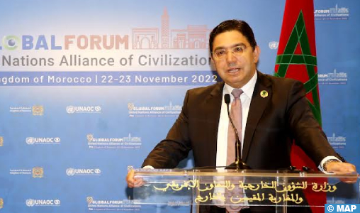 Maroc- M. Bourita appelle les pays africains à rejoindre le groupe des amis de l’Alliance des civilisations