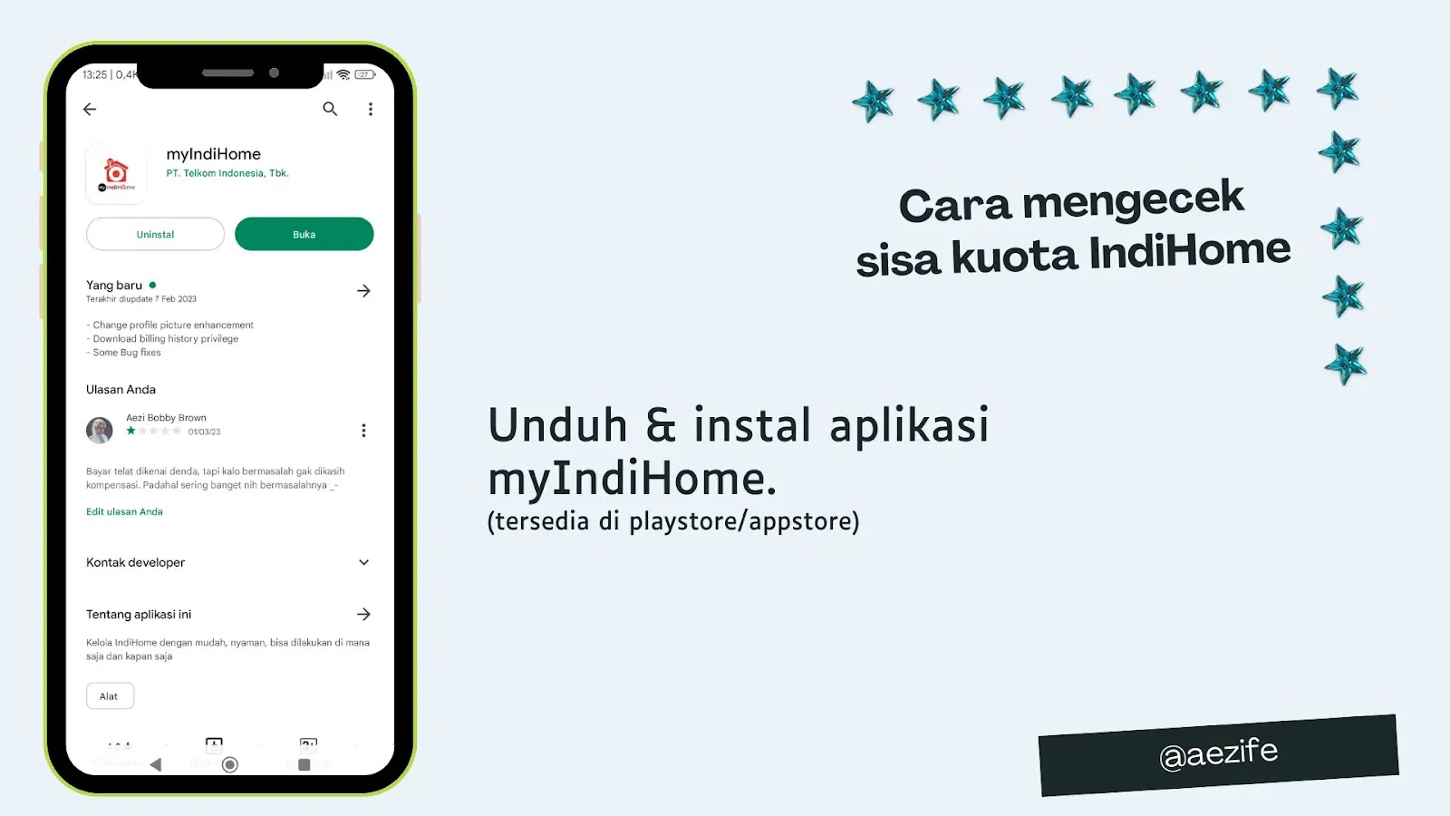 Cara Mengecek Sisa Kuota IndiHome Terbaru by @aezife