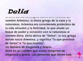 significado del nombre Delia