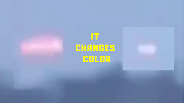 The UFO has changed it's appearance by changing it's colour.