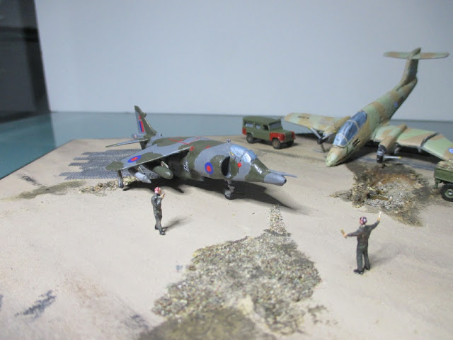 1/144 Falkand War Pucara Harrier diecast metal aircraft miniature