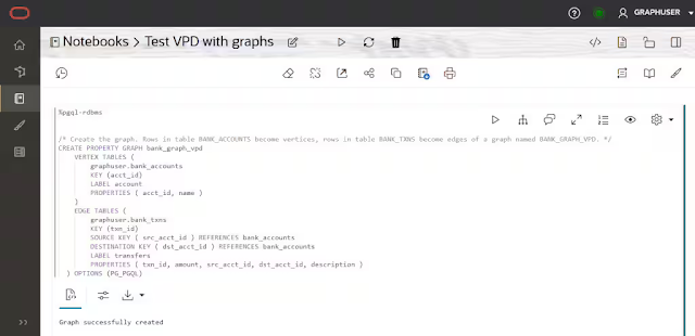 PGQL Property Graphs and Virtual Private Database (VPD)