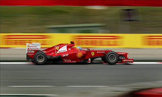 Foto del Ferrari de Fernando Alonso 