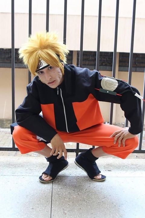 Murylo Yamazaki com o cosplay de Naruto