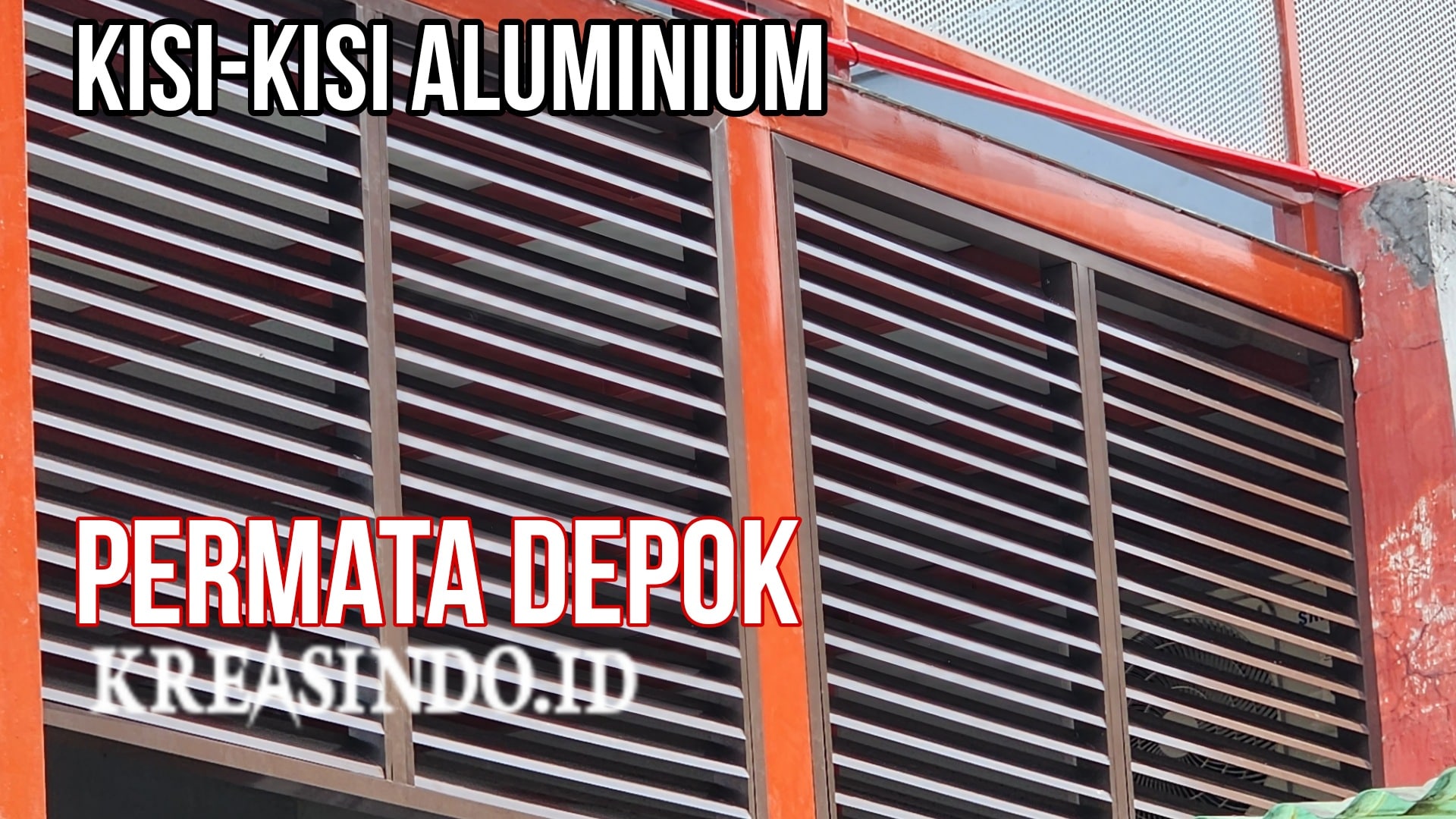 Kisi-kisi Aluminium anti tampias terpasang di Rumah Bpk Sudirja di Perum Permata Depok