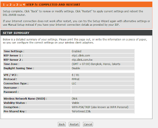 final Setting Modem D Link 2640 B