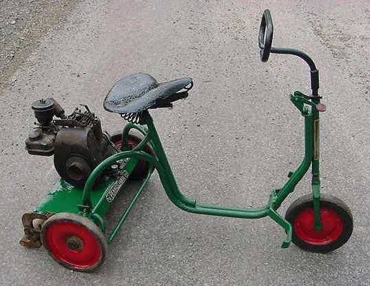 Just A Car Guy: unusual old riding lawnmowers