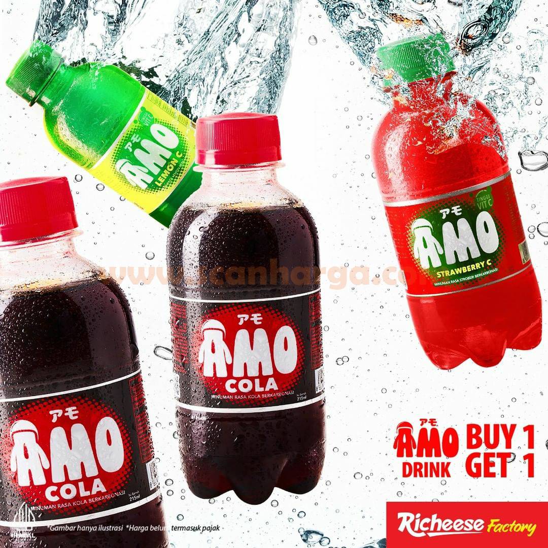 Promo RICHEESE FACTORY – BELI 1 GRATIS 1 AMO DRINK