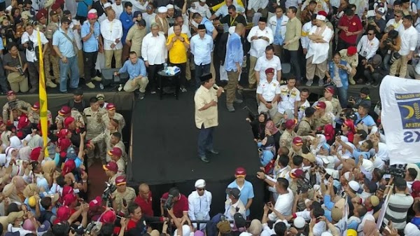 Prabowo: Itu Duit Ente Semua, Ambil Aja Duitnya Coblos Nomor 02