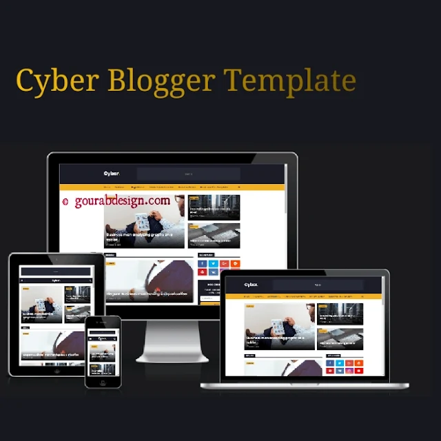 Cyber blogger template image