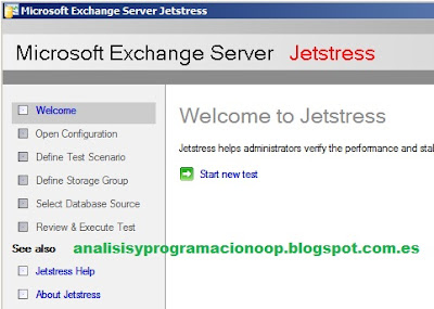 Probando Microsoft Exchange con Jetstress