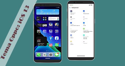 Tema Oppo: IOS 13 New Theme Oppo ColorOs 7 Tembus Aplikasi