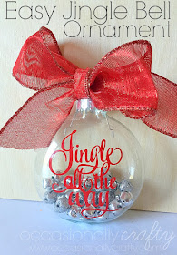 Make Handmade Ornaments for Christmas Gifts with this easy tutorial for a Jingle All the Way Vinyl Ornament!