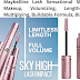 Maybelline Eye Lash Sensational Sky High Washable Mascara Makeup, Volumizing - Blackest Black, (2 Count) 14.4ml Bubble Pack
