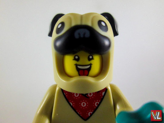 Set LEGO 71029 Minifiguras Serie 21 #05 Pug Costume Guy (Rapaz fantasiado de Pug)