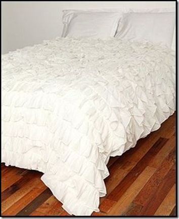 ruffle duvet