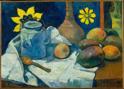  Paul Gauguin - Nature morte avec théière et fruits,1896. 