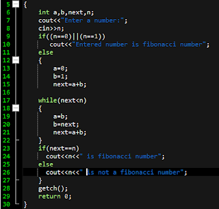 Program to Check Fibonacci Number