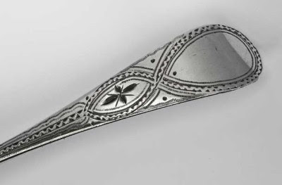 BATEMAN FAMILY Fine Brightcut SILVER TABLESPOON 1797